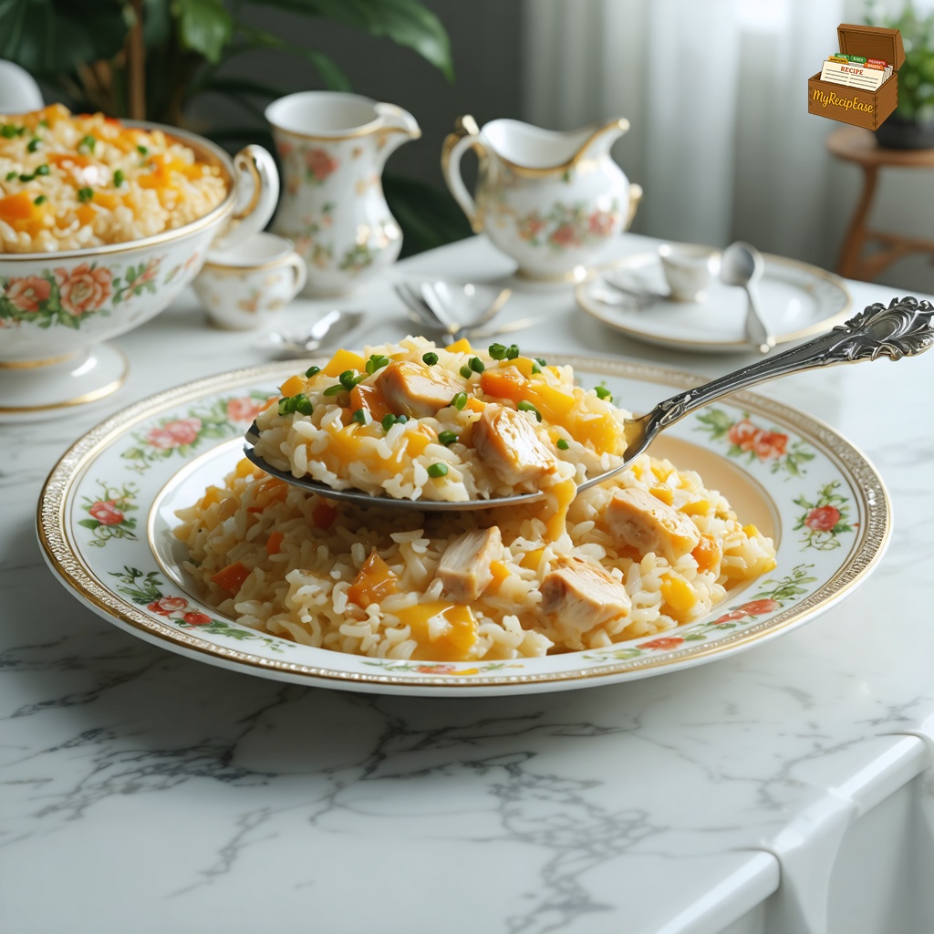 Grandma's Chicken Rice Casserole recipe
