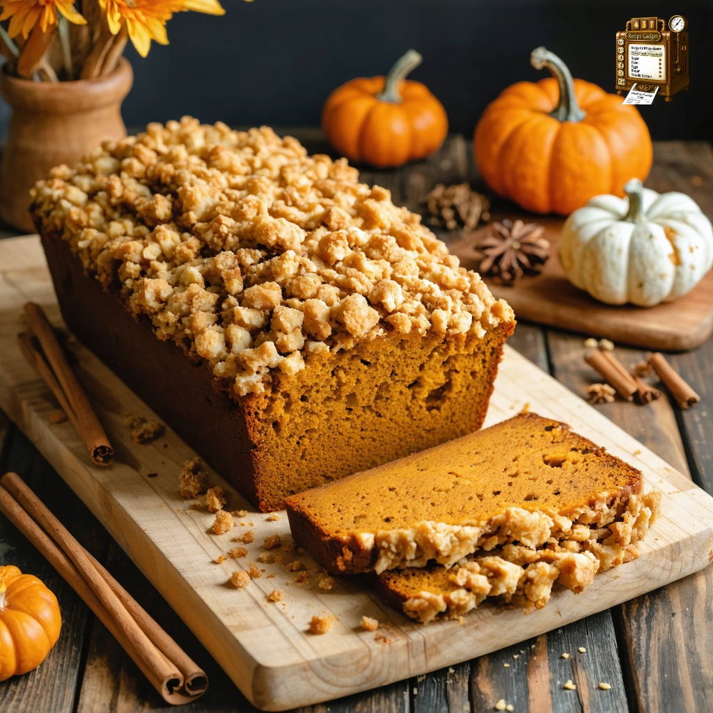 Pumpkin Streusel Bread recipe