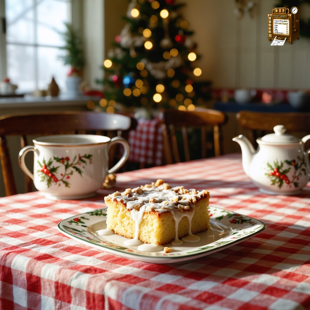 Overnight Eggnog Streusel Coffee Cake recipe