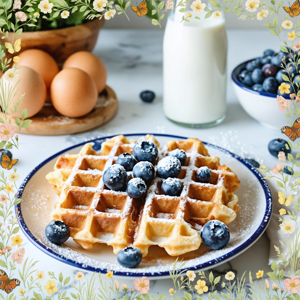 Blueberry Waffles recipe