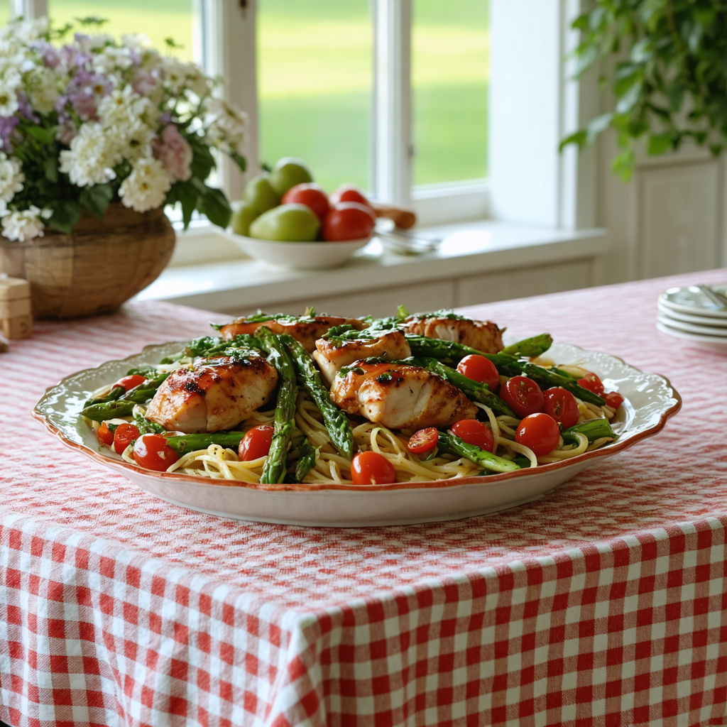 Basalmic Chicken Primavera recipe