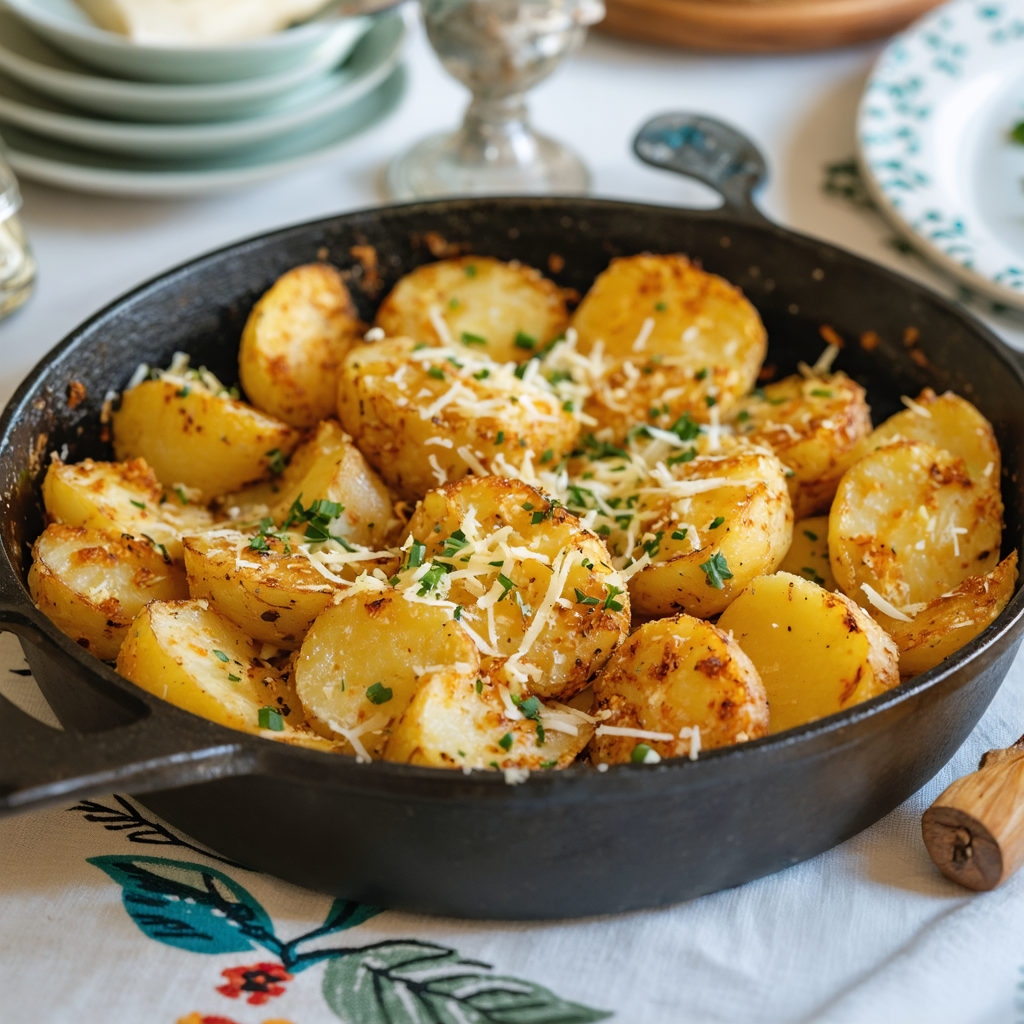 Crispy Parmesan Potatoes  recipe
