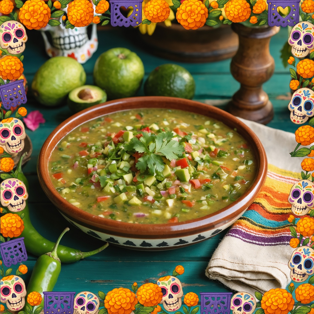 Mexican Avocado Tomatillo Spicy Salsa recipe