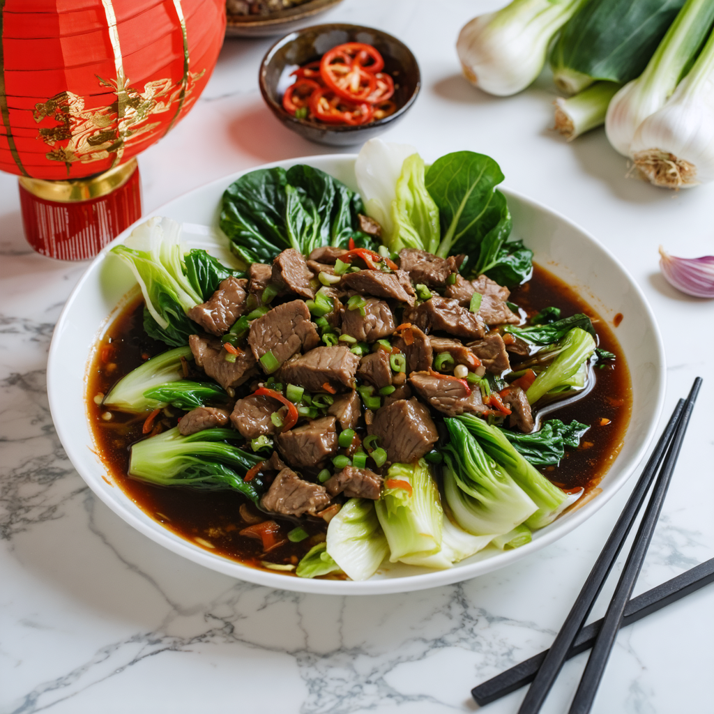 Bock Choy with Beef recipe