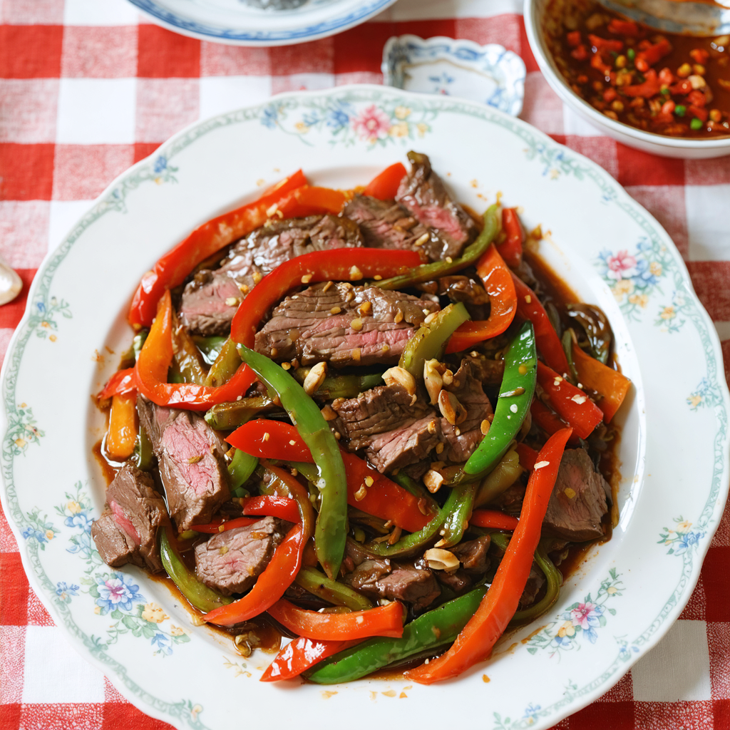 Pepper Steak Stir Fry recipe