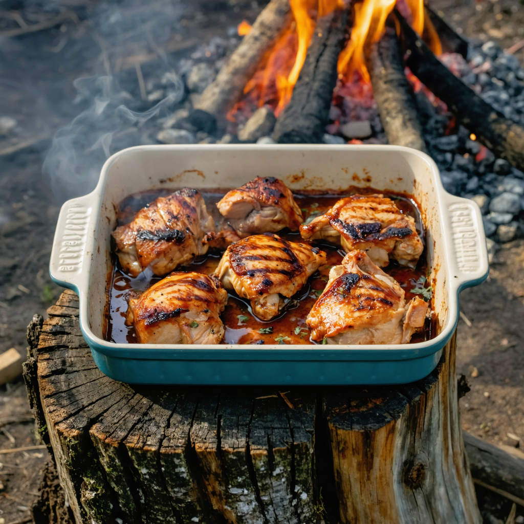 The Best Marinated Grilled Chicken Thighs recipe