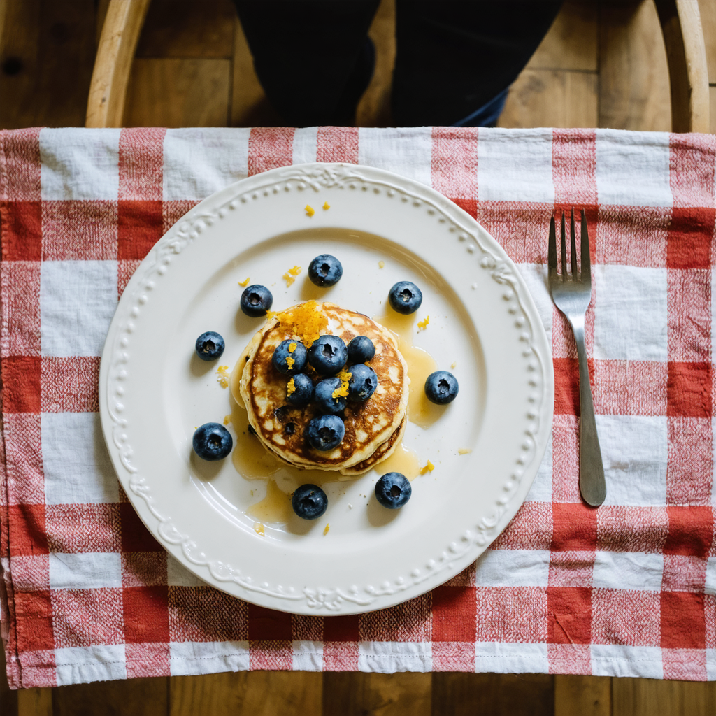 Lemon Blueberry Pancakes recipe