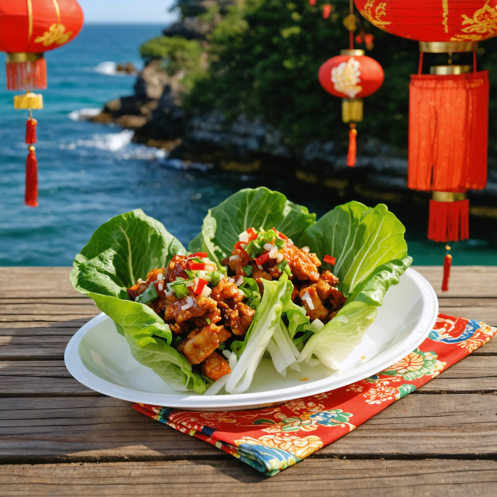 Mongolian Chicken Lettuce Wraps recipe