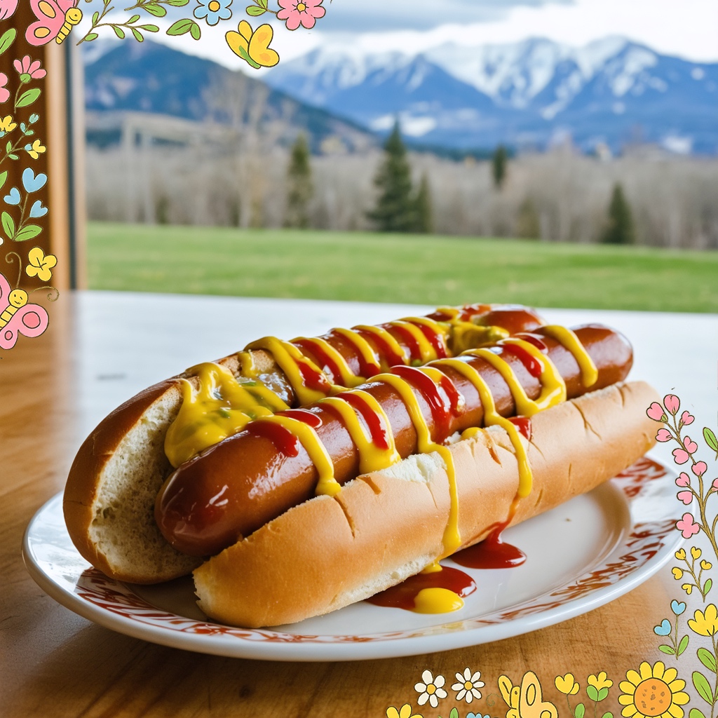 Mustard Dog with Sweet Ketchup Sauce recipe