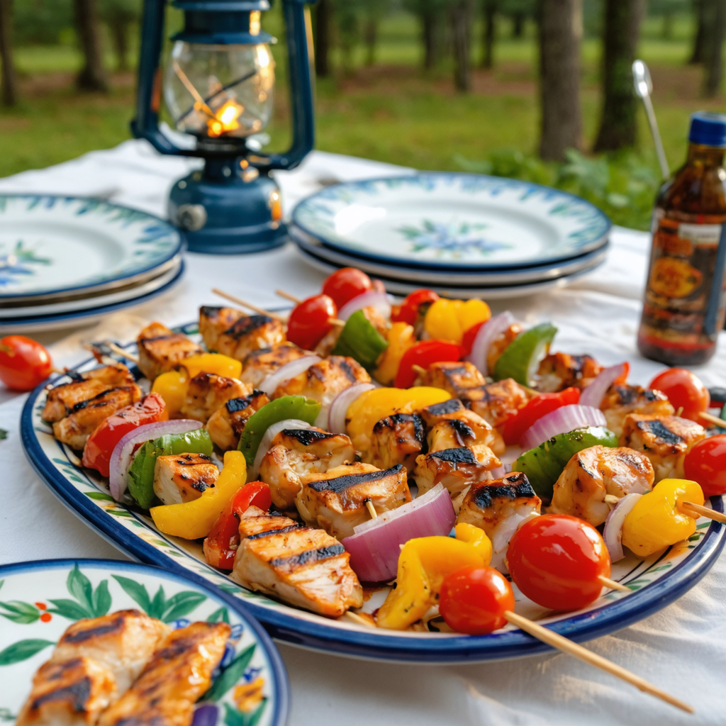 Grilled Chicken Teriyaki Skewers recipe