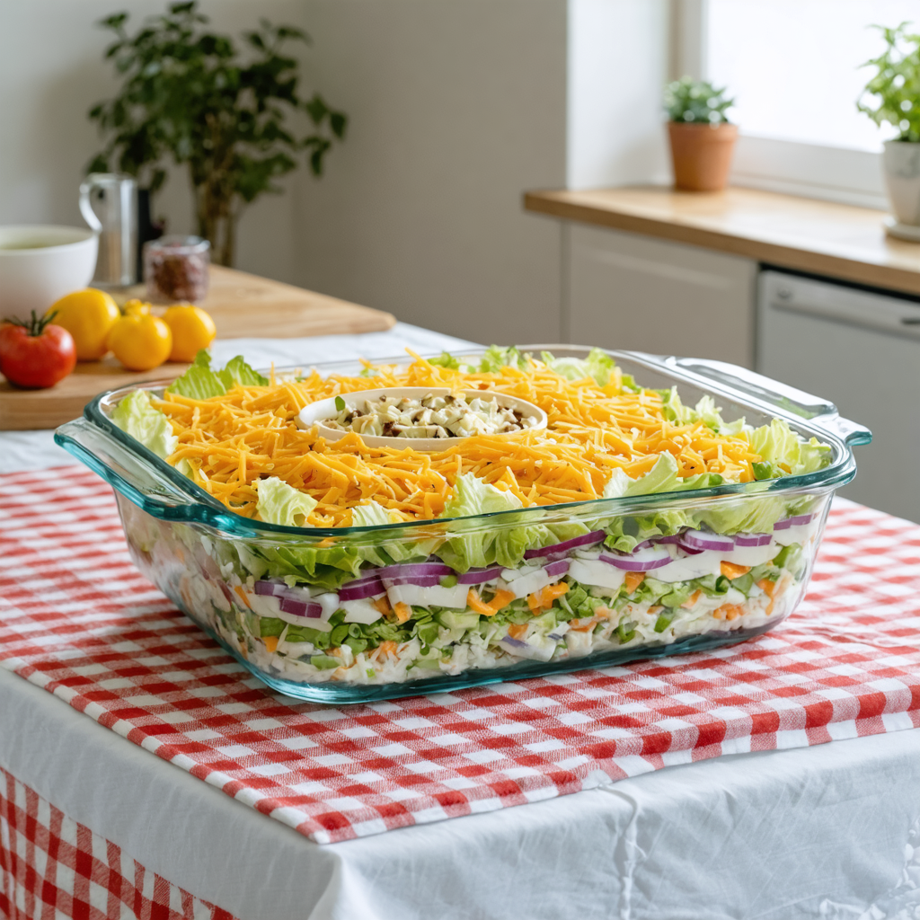 Seven Layer Salad aka 24 Hour Salad recipe