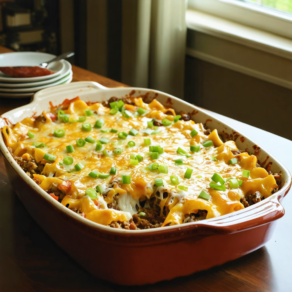 Hamburger Cheese Bake recipe