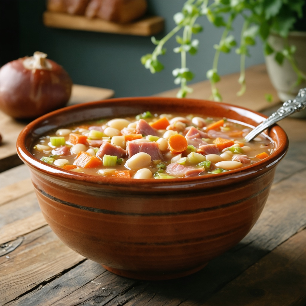 Basic Ham and Bean Soup recipe