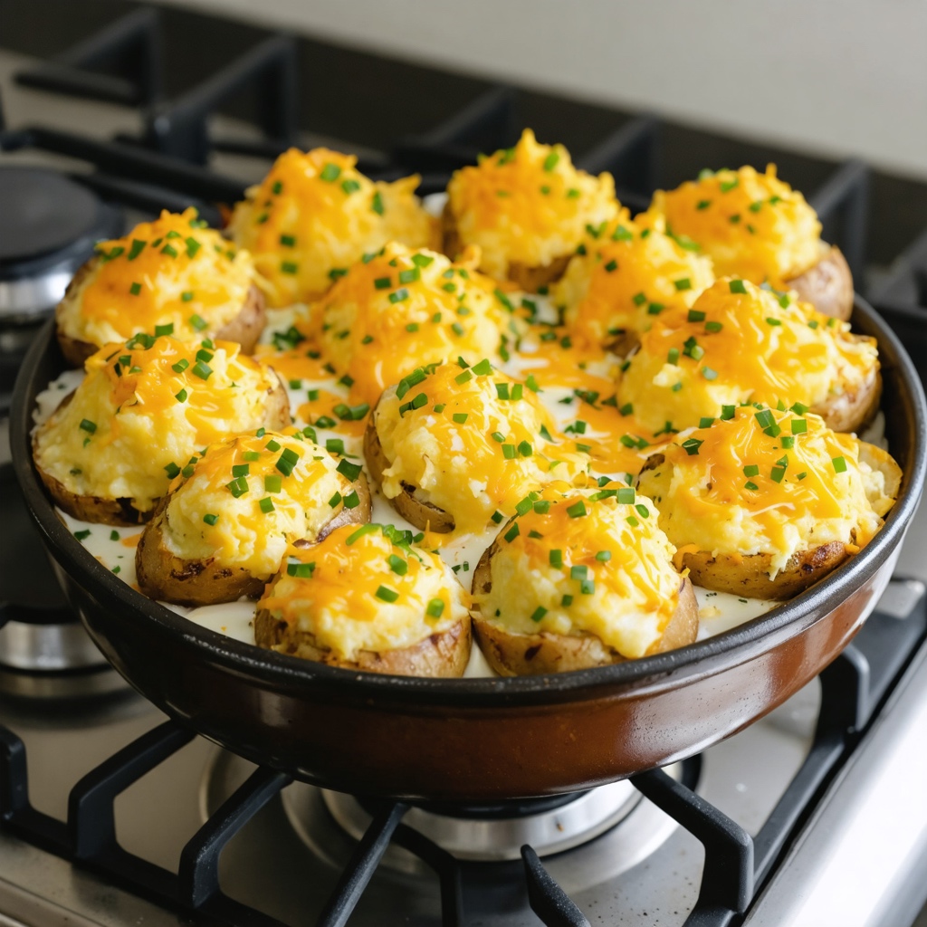 Twice Baked Potatoes recipe