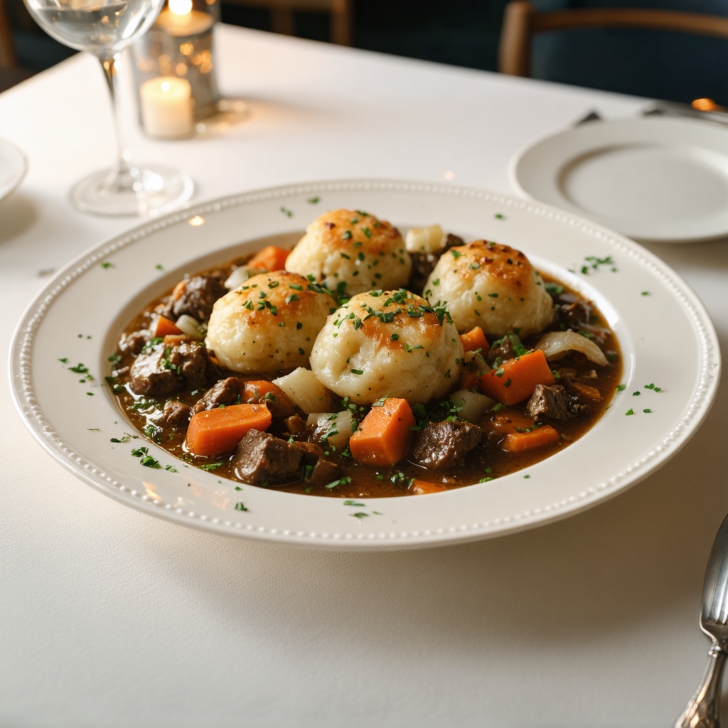 Beef Stew with Cheddar Dumplings recipe