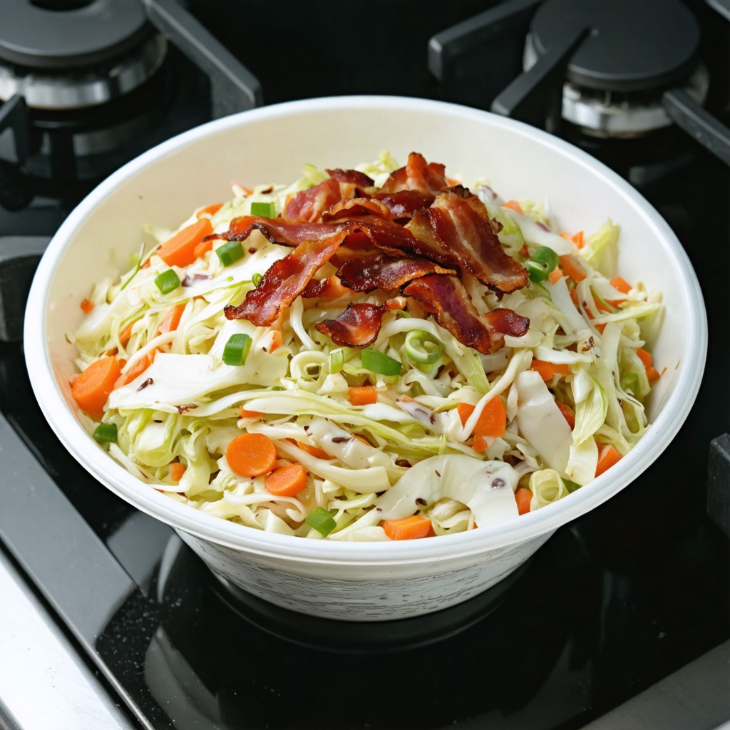 Hot Slaw with Bacon Recipe recipe
