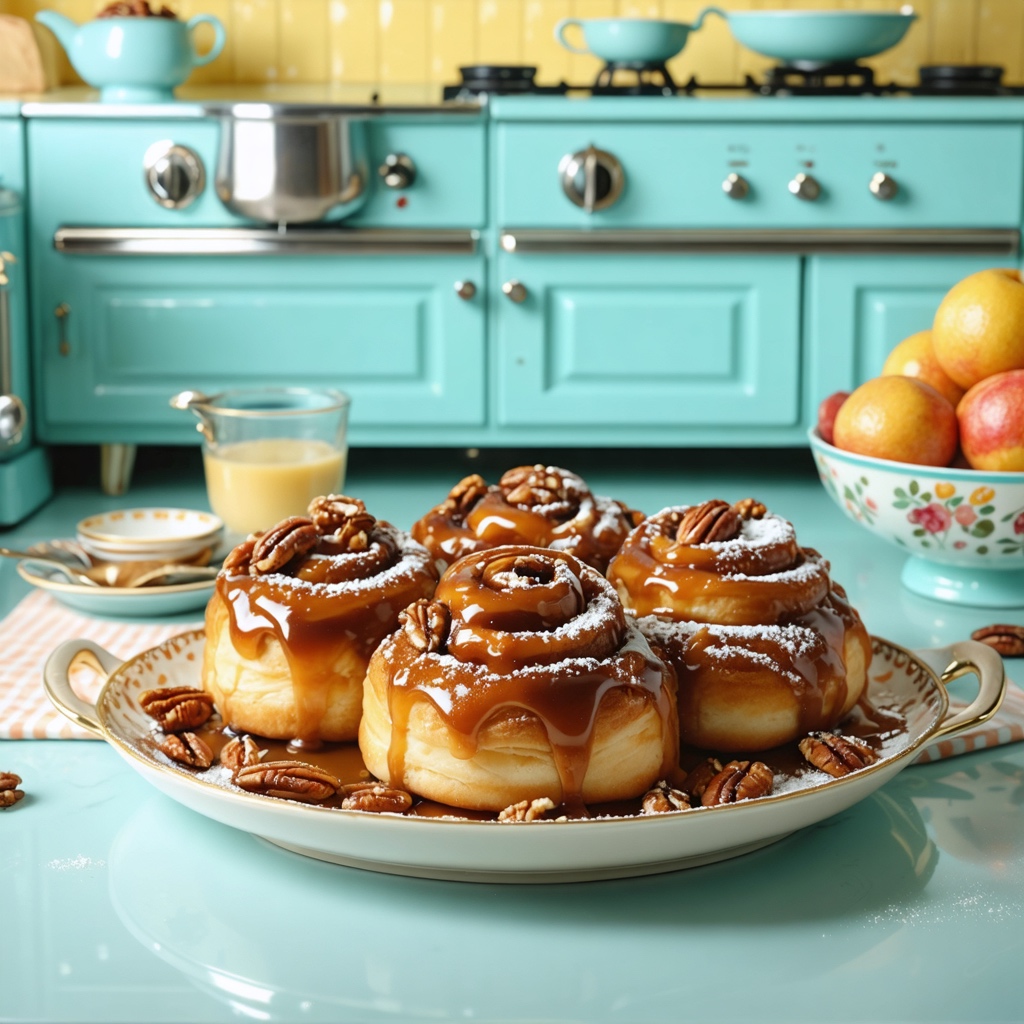 Grandma's Old Fashioned Caramel Sticky Buns recipe