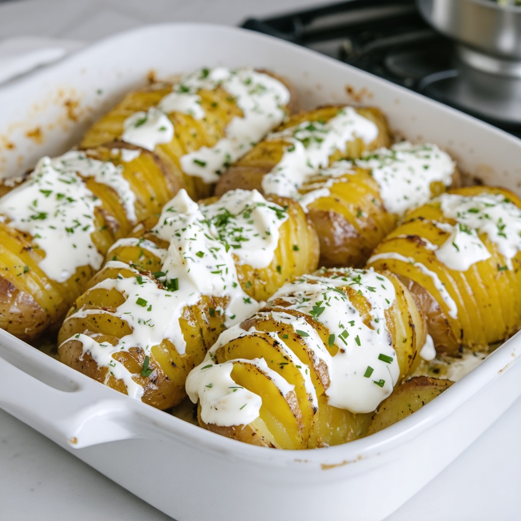 Hasselback Potatoes recipe