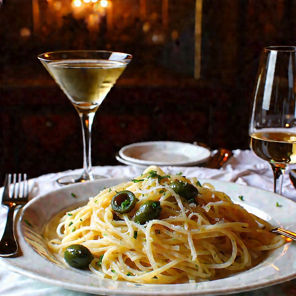 "Dirty Martini" Pasta recipe