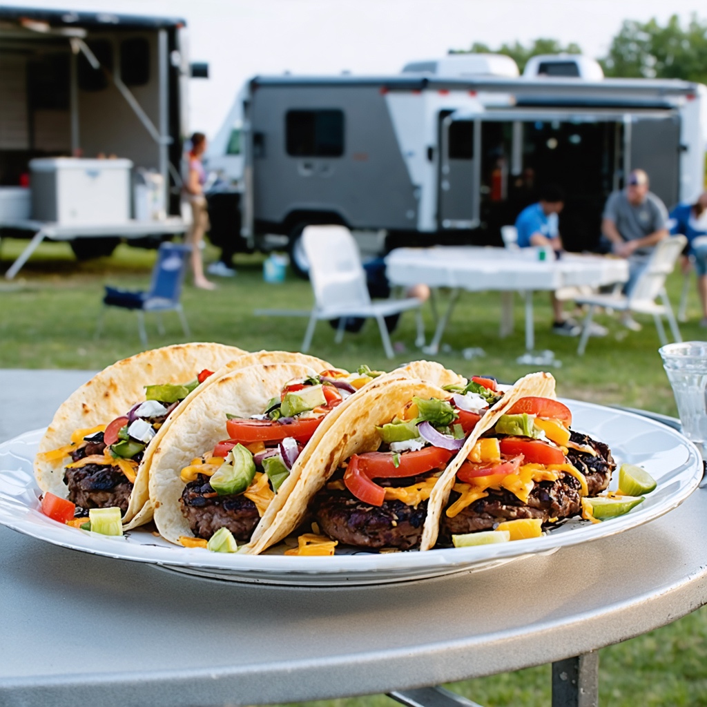 Smash Burger Tacos recipe