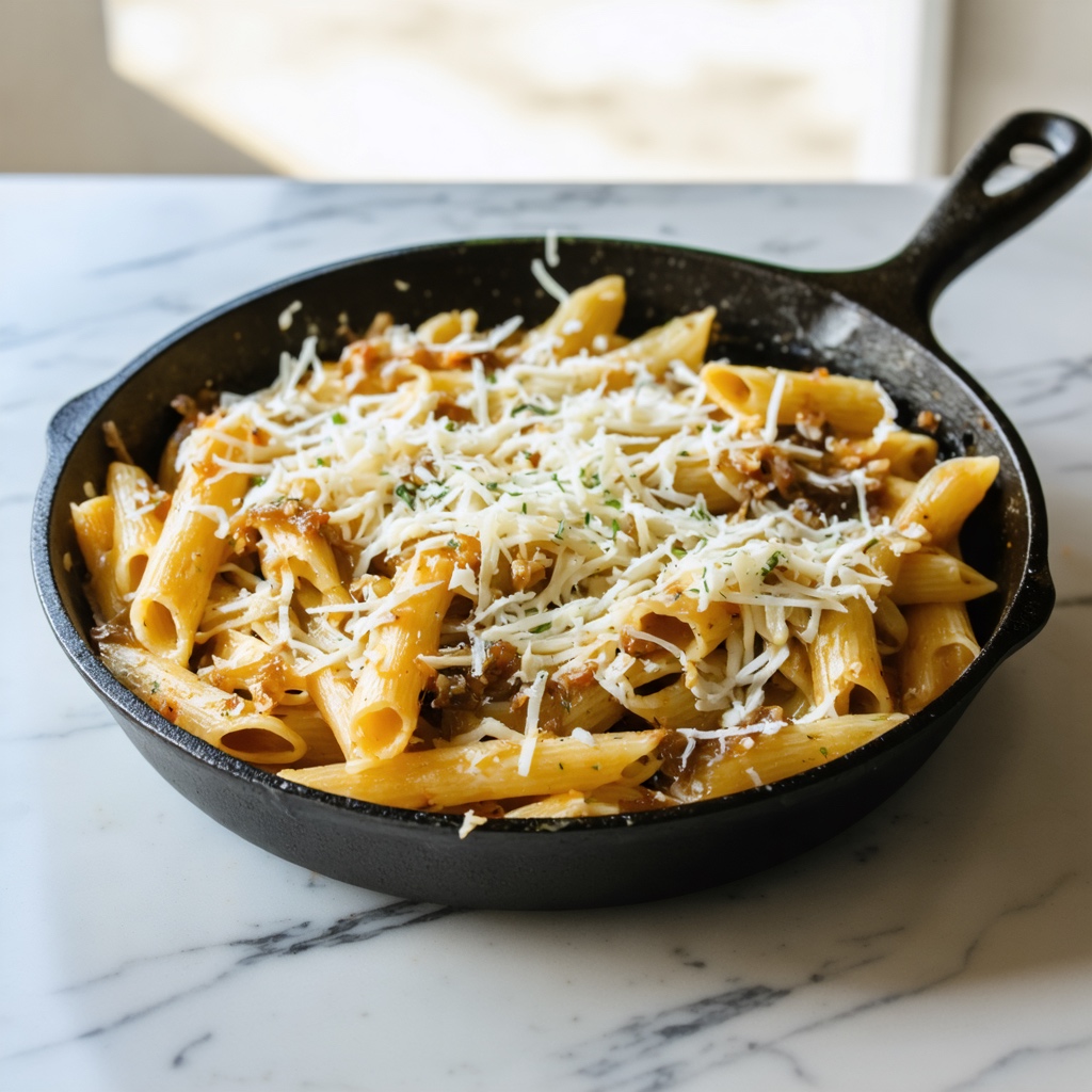 One-Pot French Onion Pasta recipe