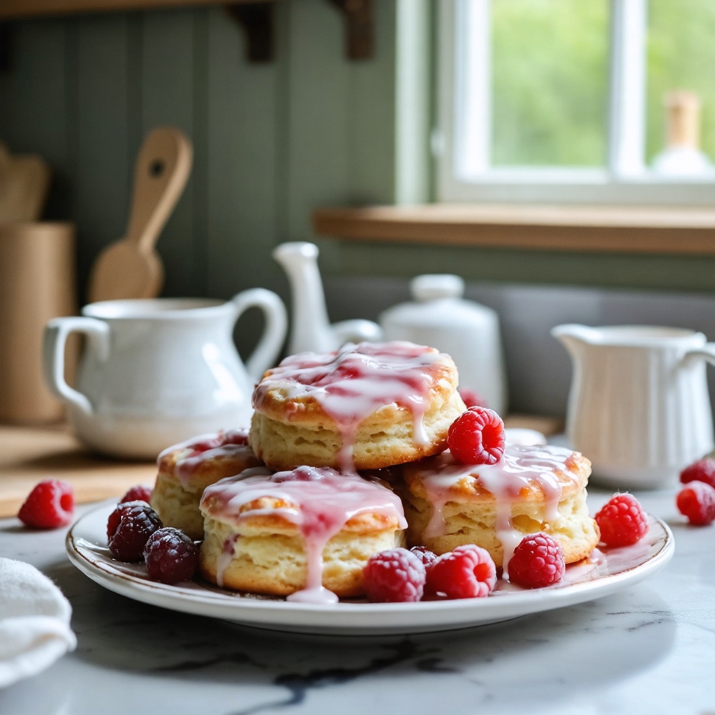 Raspberry Biscuits recipe