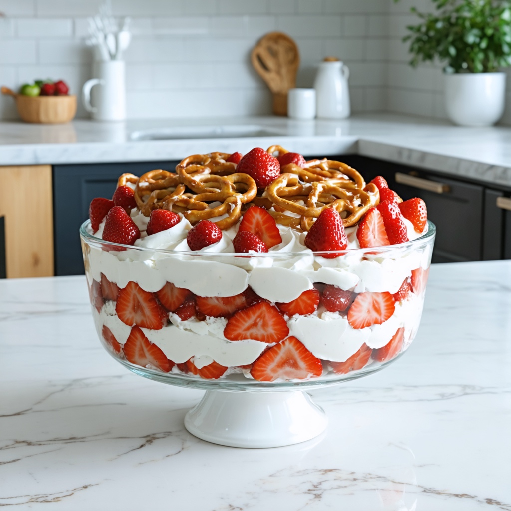 Strawberry Pretzel Salad recipe