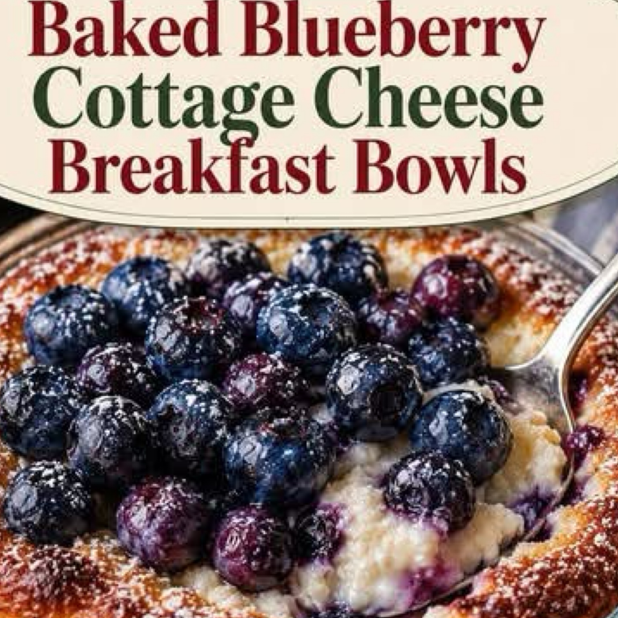 Baked Blueberry Cottage Cheese Breakfast Bowls recipe