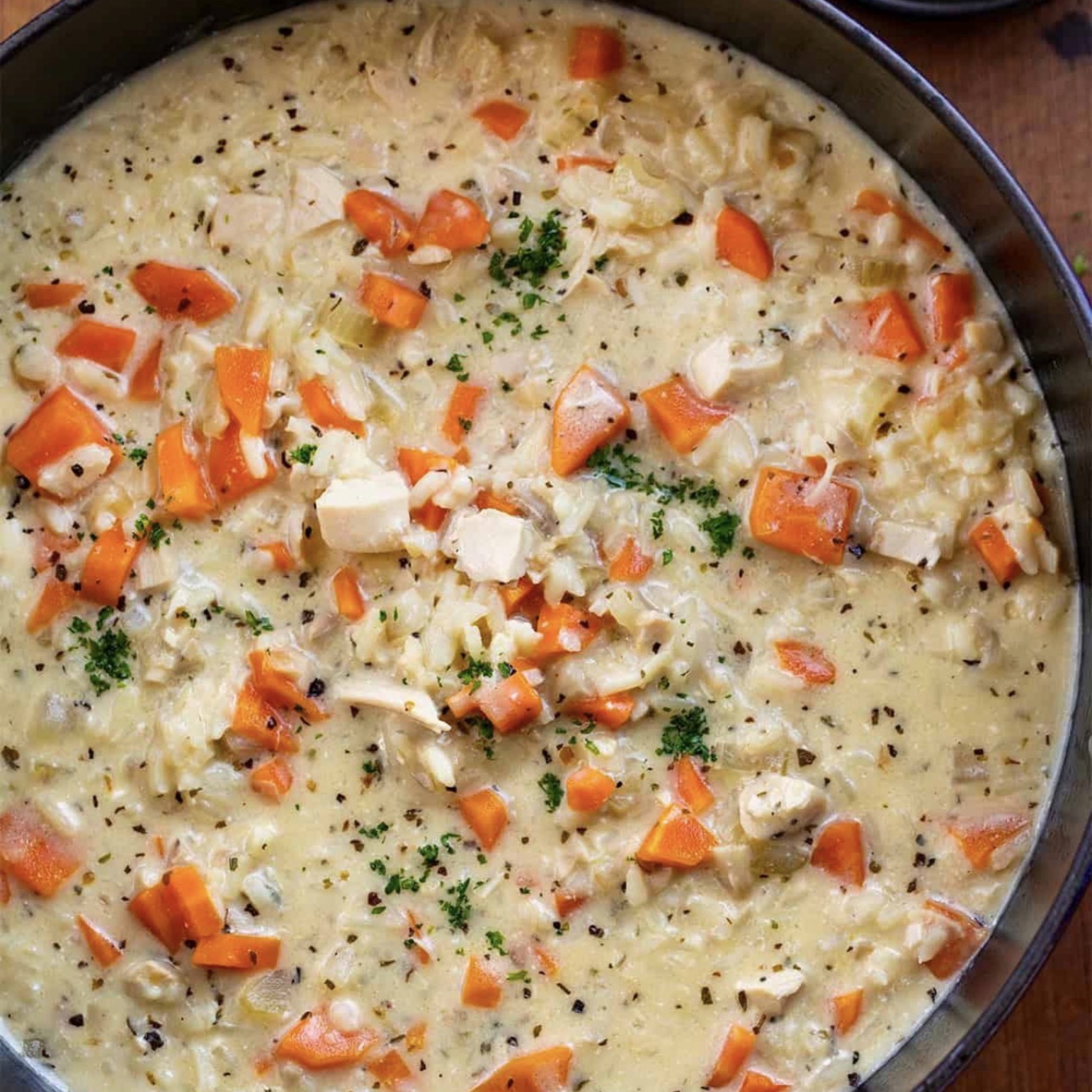 Crack Chicken and Rice Soup recipe