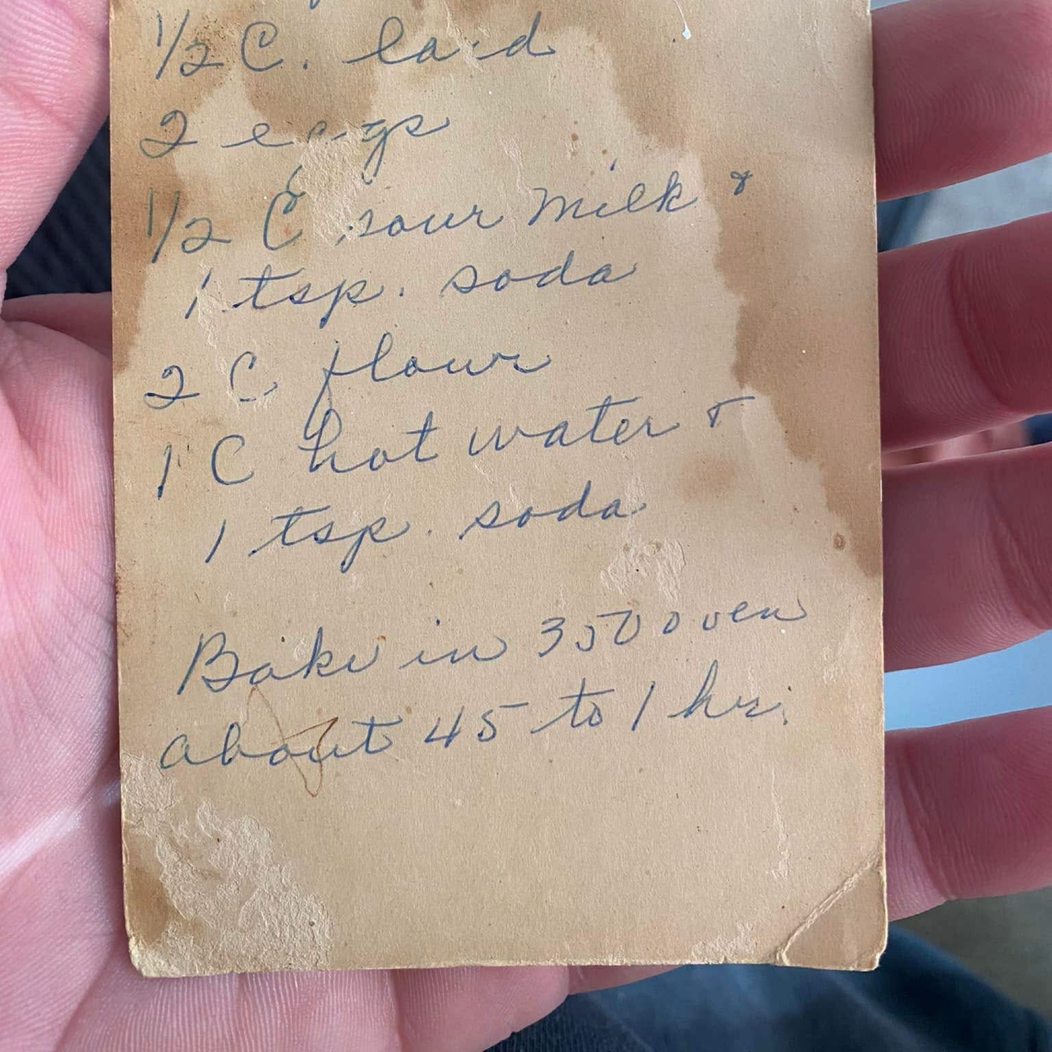 Grams Cake Recipe recipe